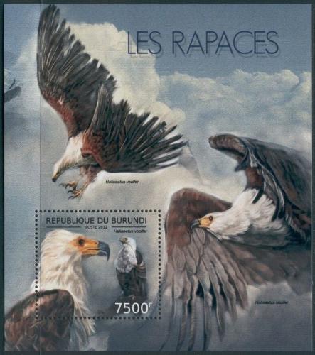 Poštová známka Burundi 2012 Dravci Mi# Block 285 Kat 9€