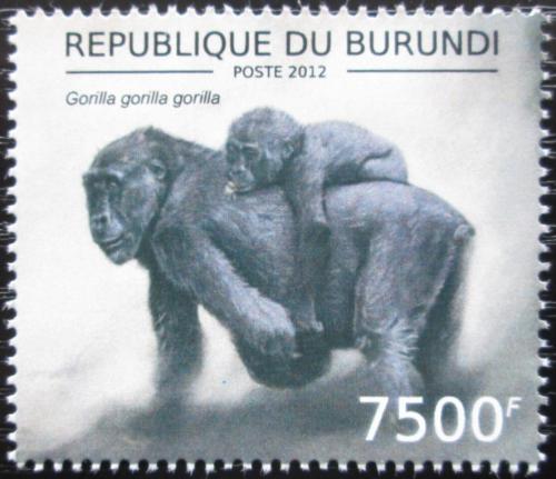 Potov znmka Burundi 2012 Gorila zpadn Mi# 2852 - zvi obrzok