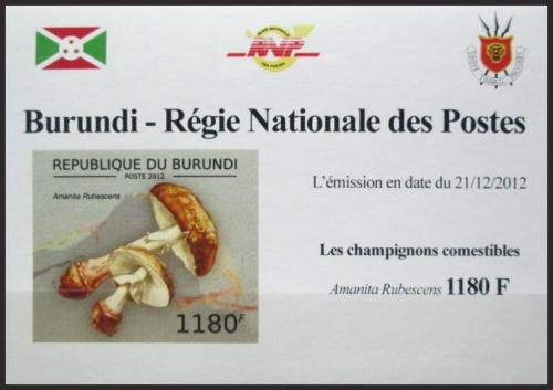 Potov znmka Burundi 2012 Muchomrka rovka DELUXE Mi# 2738 B Block - zvi obrzok