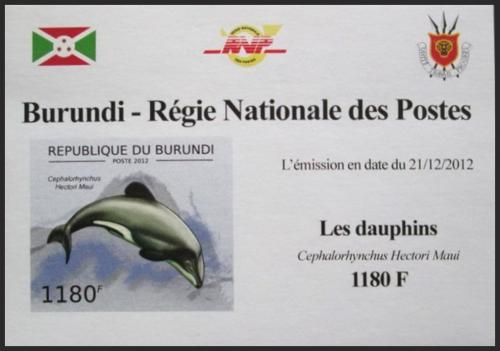 Potov znmka Burundi 2012 Plskavice novozlandsk DELUXE Mi# 2843 B Block