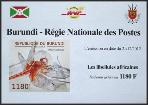 Potov znmka Burundi 2012 Vky neperf. DELUXE Mi# 2773 B Block