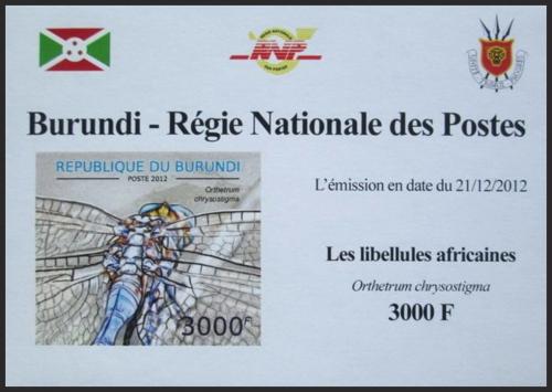 Potov znmka Burundi 2012 Vky neperf. DELUXE Mi# 2775 B Block