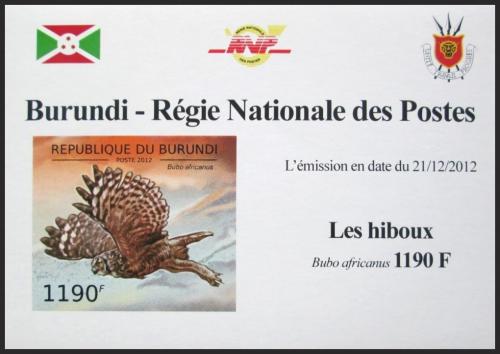 Potov znmka Burundi 2012 Vr africk neperf. DELUXE Mi# 2809 B Block - zvi obrzok