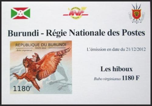 Potov znmka Burundi 2012 Vr virginsk neperf. DELUXE Mi# 2808 B Block - zvi obrzok