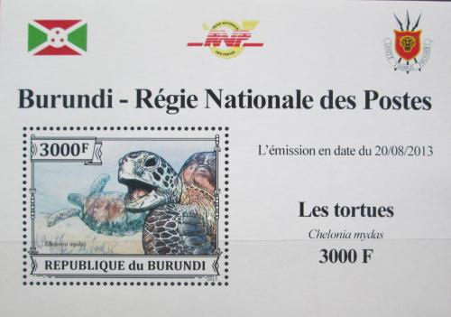 Potov znmka Burundi 2013 Kareta obrovsk DELUXE Mi# 3281 Block - zvi obrzok