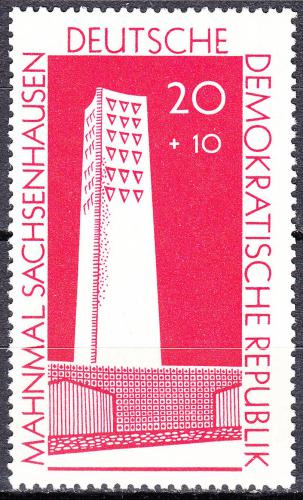 Poštová známka DDR 1960 Pamätník Sachsenhausen Mi# 783 a