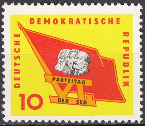 Potov znmka DDR 1963 Kongres SED Mi# 941 - zvi obrzok