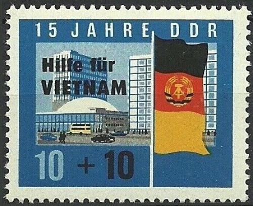 Potov znmka DDR 1965 Pomoc Vietnamu Mi# 1125 - zvi obrzok