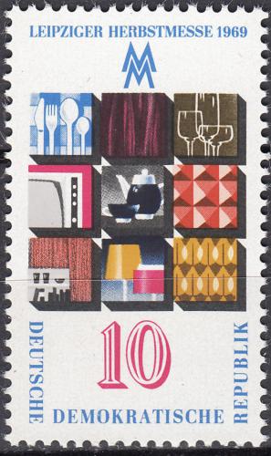 Poštová známka DDR 1969 Lipský ve¾trh Mi# 1494