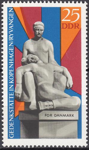 Poštová známka DDR 1969 Pamätník, Kodaò Mi# 1512