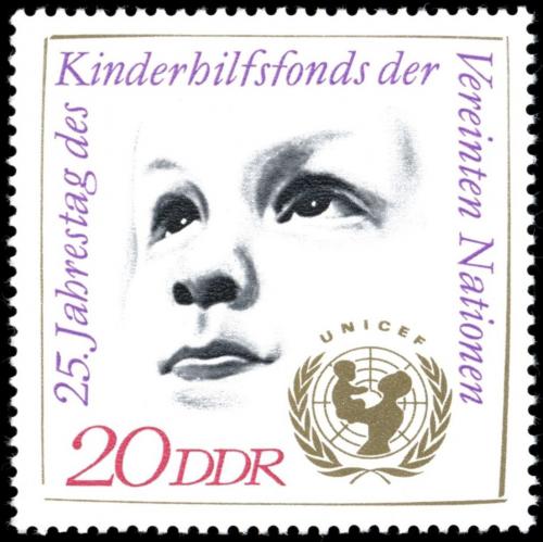 Potov znmka DDR 1971 UNICEF, 25. vroie Mi# 1690