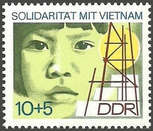 Poštová známka DDR 1973 Pomoc Vietnamu Mi# 1886
