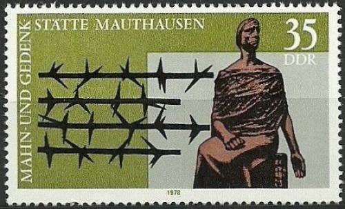 Poštová známka DDR 1978 Pamätník Mauthausen Mi# 2356