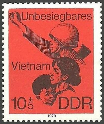 Potov znmka DDR 1979 Pomoc Vietnamu Mi# 2463