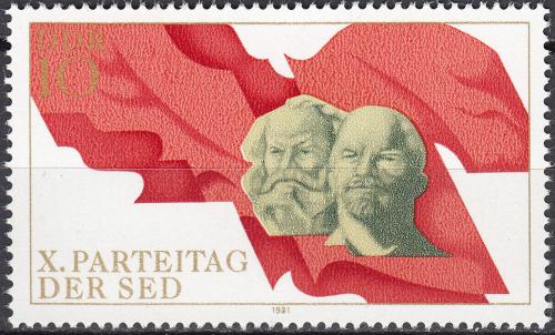 Potov znmka DDR 1981 V. I. Lenin a Karl Marx Mi# 2582