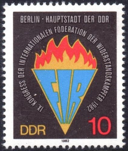 Poštová známka DDR 1982 Kongres FIR Mi# 2736