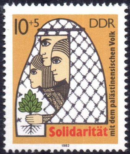 Poštová známka DDR 1982 Solidarita s Palestinci Mi# 2743