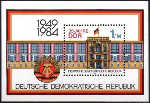 Poštová známka DDR 1984 Výroèí vzniku Mi# Block 77