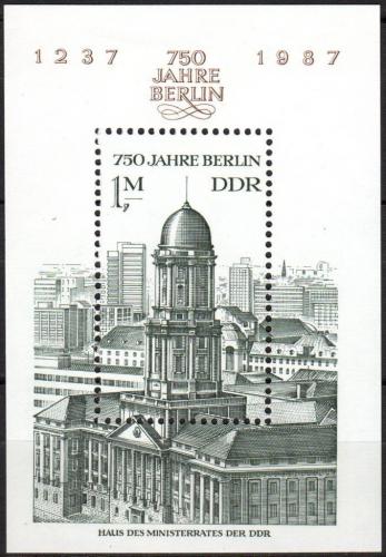 Poštová známka DDR 1986 Krá¾ovský palác v Berlínì Mi# Block 84