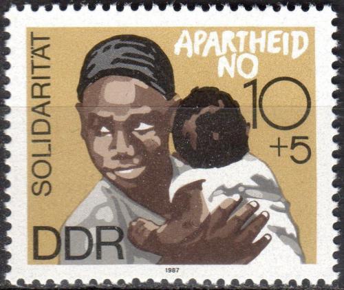 Potov znmka DDR 1987 Solidarita s Afrikou Mi# 3105 - zvi obrzok
