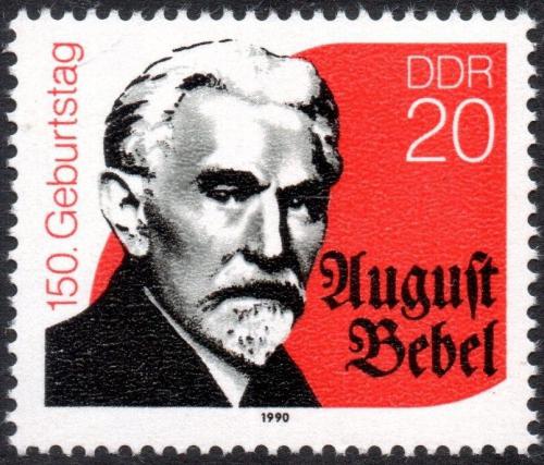 Potov znmka DDR 1990 August Bebel, politik Mi# 3310 - zvi obrzok