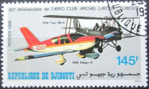 Potov znmka Dibutsko 1988 Lietadla IB Mi# 514 - zvi obrzok