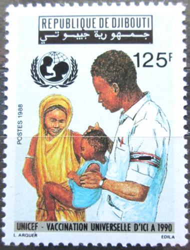 Potov znmka Dibutsko 1988 Vakcinace Mi# 508