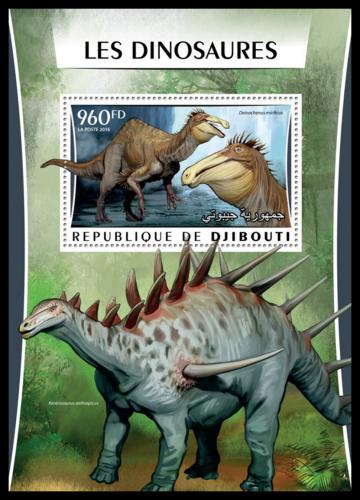 Potov znmka Dibutsko 2016 Dinosaury Mi# Block 211 Kat 12 - zvi obrzok