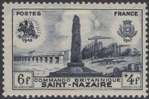 Potov znmka Franczsko 1947 Pamtnk padlm Mi# 785 - zvi obrzok