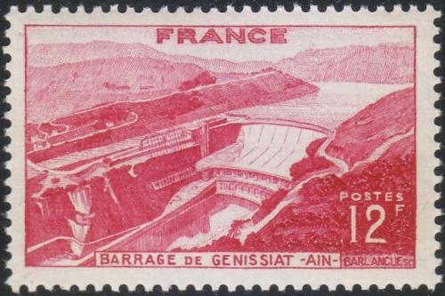 Potov znmka Franczsko 1948 Priehradn ndr Gnissiat Mi# 830