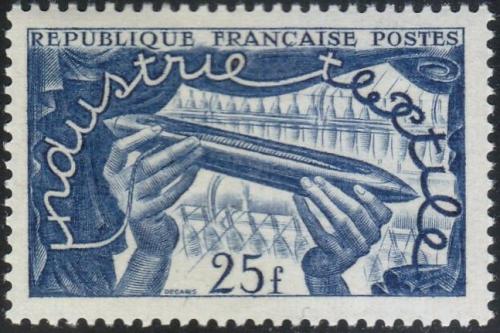 Potov znmka Franczsko 1951 Mezinrodn textiln vstava Mi# 899 - zvi obrzok