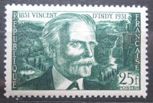 Poštová známka Francúzsko 1951 Vincent D’Indy, skladatel Mi# 908