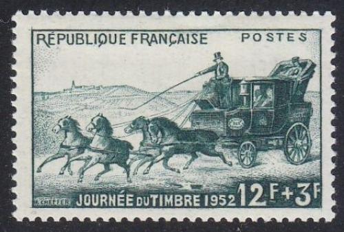 Poštová známka Francúzsko 1952 Poštový dostavník Mi# 937 Kat 5€