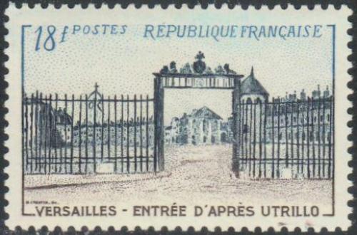 Potov znmka Franczsko 1954 Zmek Versailles Mi# 1014 Kat 10 - zvi obrzok