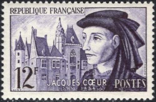 Potov znmka Franczsko 1955 Jacques Cœur Mi# 1060