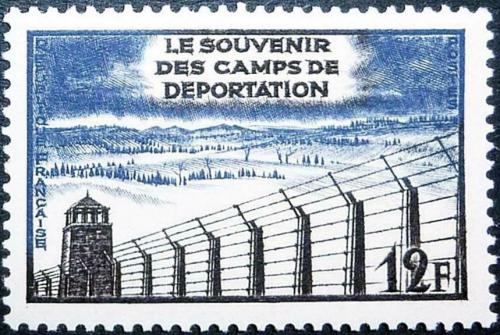 Potov znmka Franczsko 1955 Oslobodenie koncentranch tbor Mi# 1048