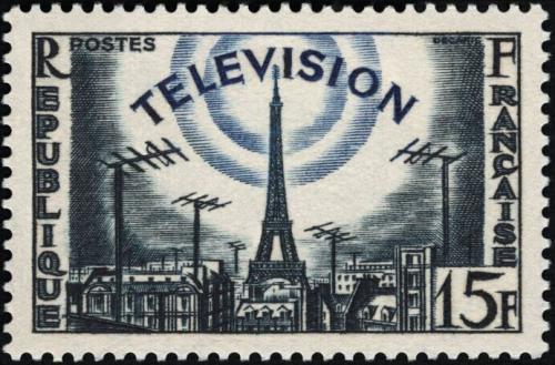 Potov znmka Franczsko 1955 Televize Mi# 1047