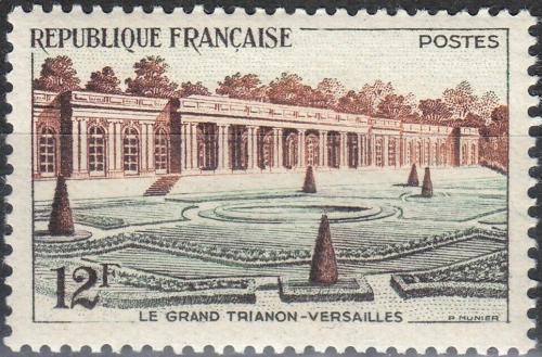Potov znmka Franczsko 1956 Zmek Grand Trianon Mi# 1087