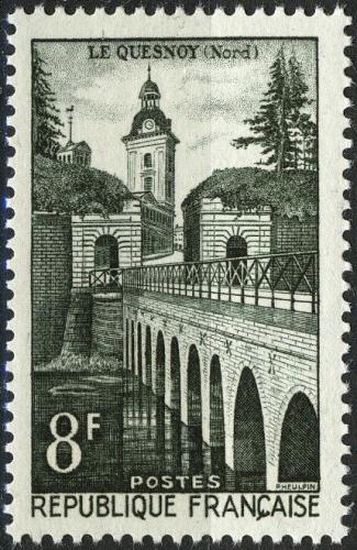 Potovn znmka Francie 1957 Most v Le Quesnoy Mi# 1134