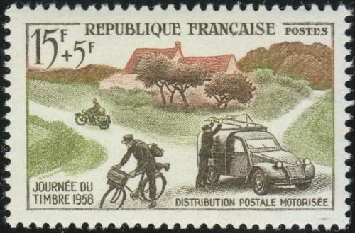 Potov znmka Franczsko 1958 Den znmek Mi# 1187