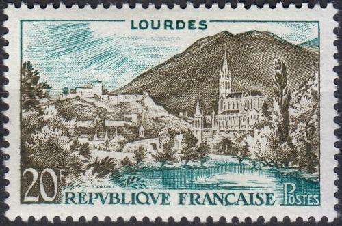 Potov znmka Franczsko 1958 Lurdy Mi# 1186