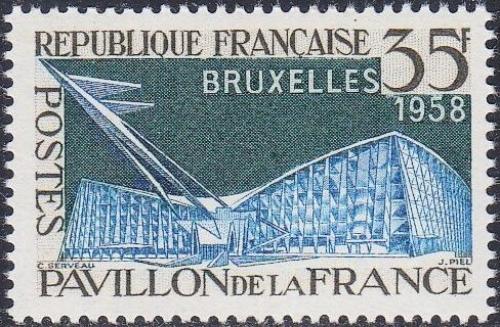 Potov znmka Franczsko 1958 Svtov vstava v Bruselu Mi# 1192