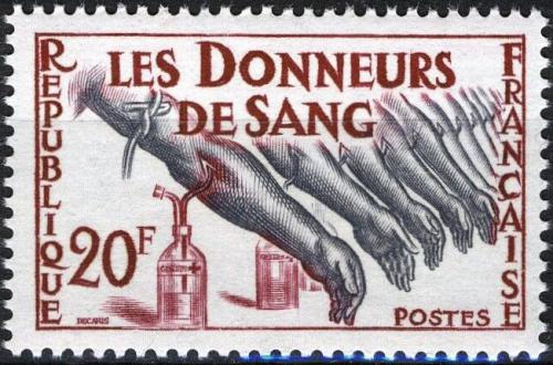 Potov znmka Franczsko 1959 Drcovstv krve Mi# 1264