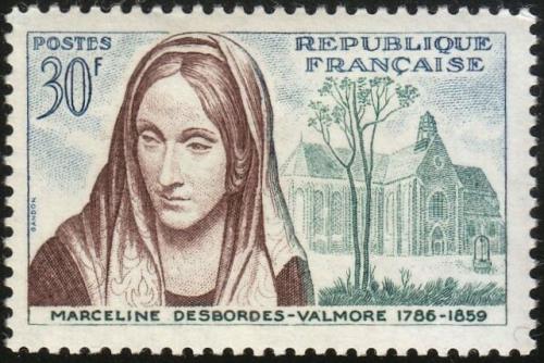 Potov znmka Franczsko 1959 Marceline Desbordes-Valmore, spisovatelka Mi# 1258