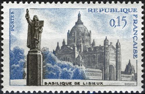 Potov znmka Franczsko 1960 Bazilika v Lisieux Mi# 1320