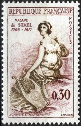 Potov znmka Franczsko 1960 Madame de Stal, spisovatelka Mi# 1322 - zvi obrzok