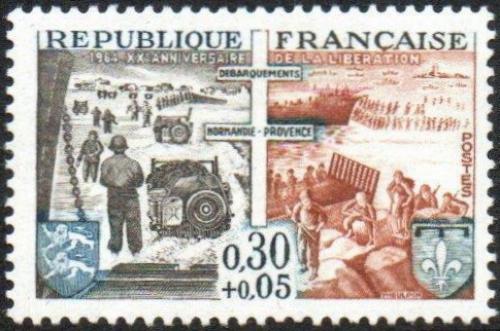 Potov znmka Franczsko 1964 Oslobodenie, 20. vroie Mi# 1481 - zvi obrzok