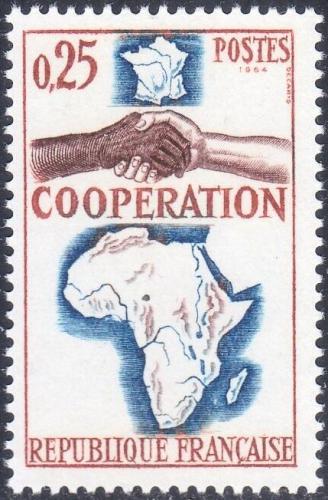 Potov znmka Franczsko 1964 Spoluprce s Afrikou Mi# 1493