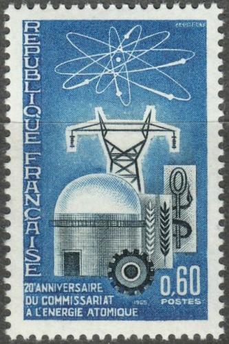 Potov znmka Franczsko 1965 Atomov reaktor Mi# 1526
