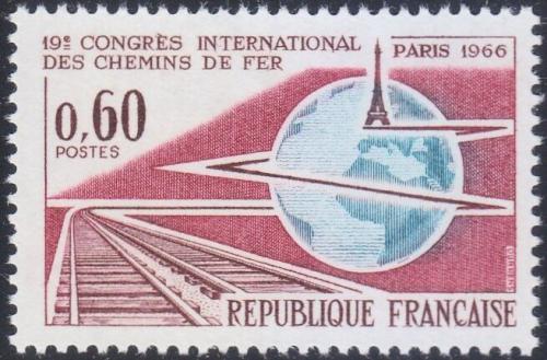 Potov znmka Franczsko 1966 Kongres elezni Mi# 1550 - zvi obrzok